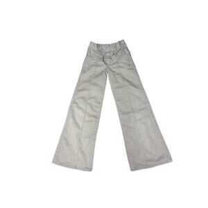 Vintage 1970s Hillbilly Kids Tan Bell Bottom Pants 18” Waist 22” Inseam